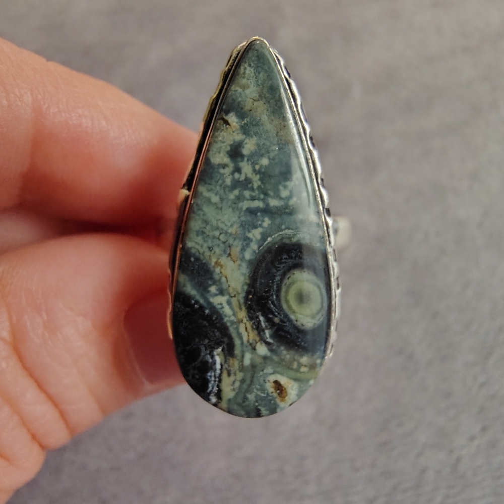 Kambaba Jasper Statement Ring